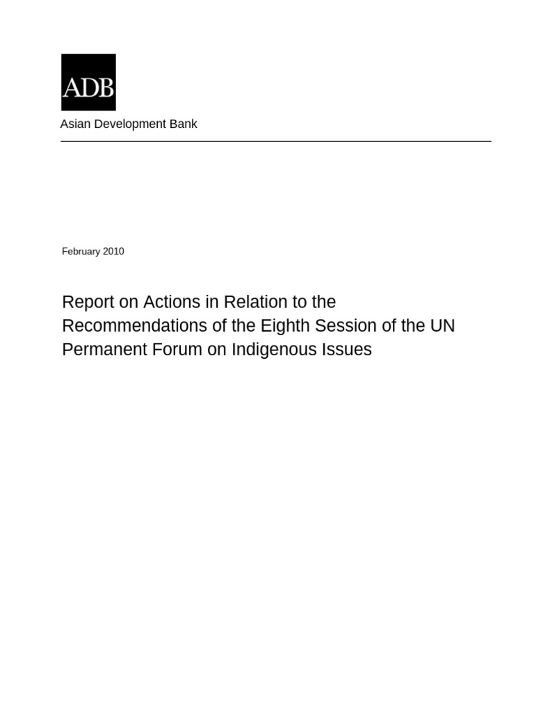 Adb Info | PDF | Asian Development Bank | Indigenous Peoples