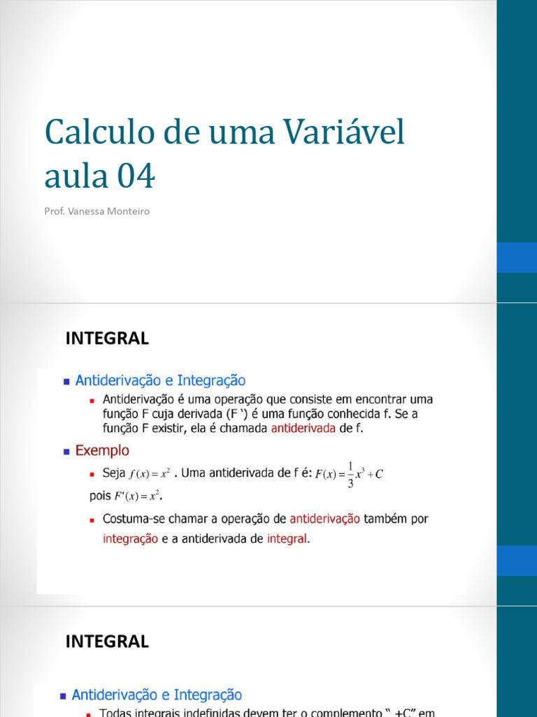 Métodos de Integração: Substituição e Partes | PDF | Métodos e ...