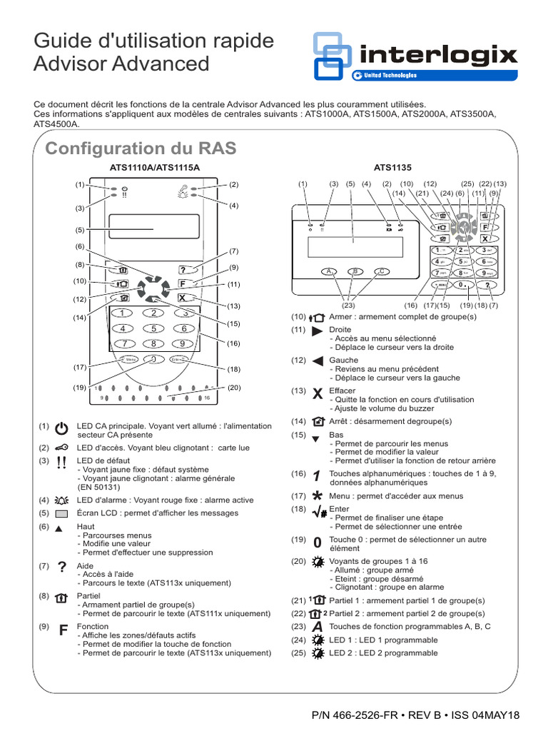 Guide rapide pour Advisor Advanced ATS | PDF