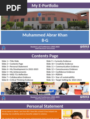 KS3E Portfolio 2022 2023
