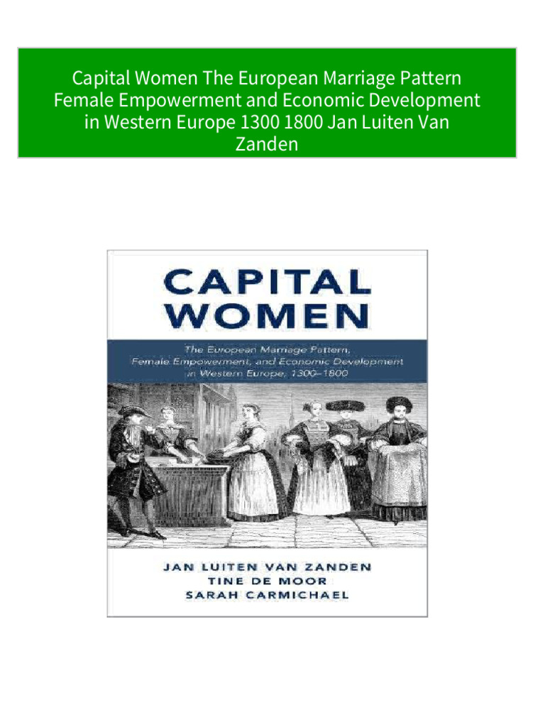 Immediate download Capital Women The European Marriage Pattern Female
