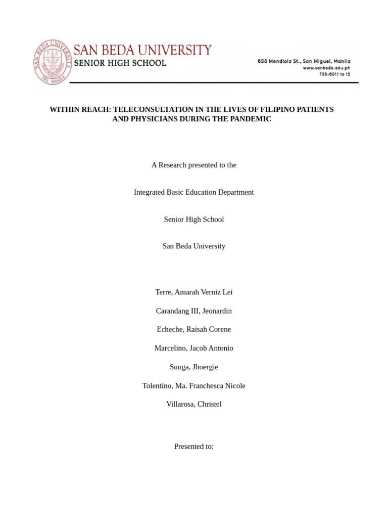 G2med Final Manuscript Sample | PDF | Qualitative Research | Hospital