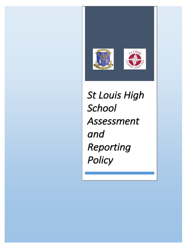 St Louis High School Assessment Policy | PDF | Educational Assessment ...