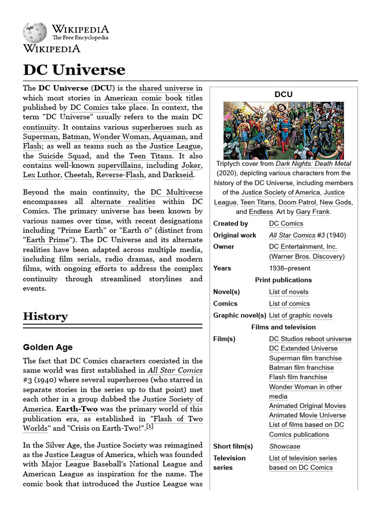 1 | PDF | Dc Comics | Comics Publications