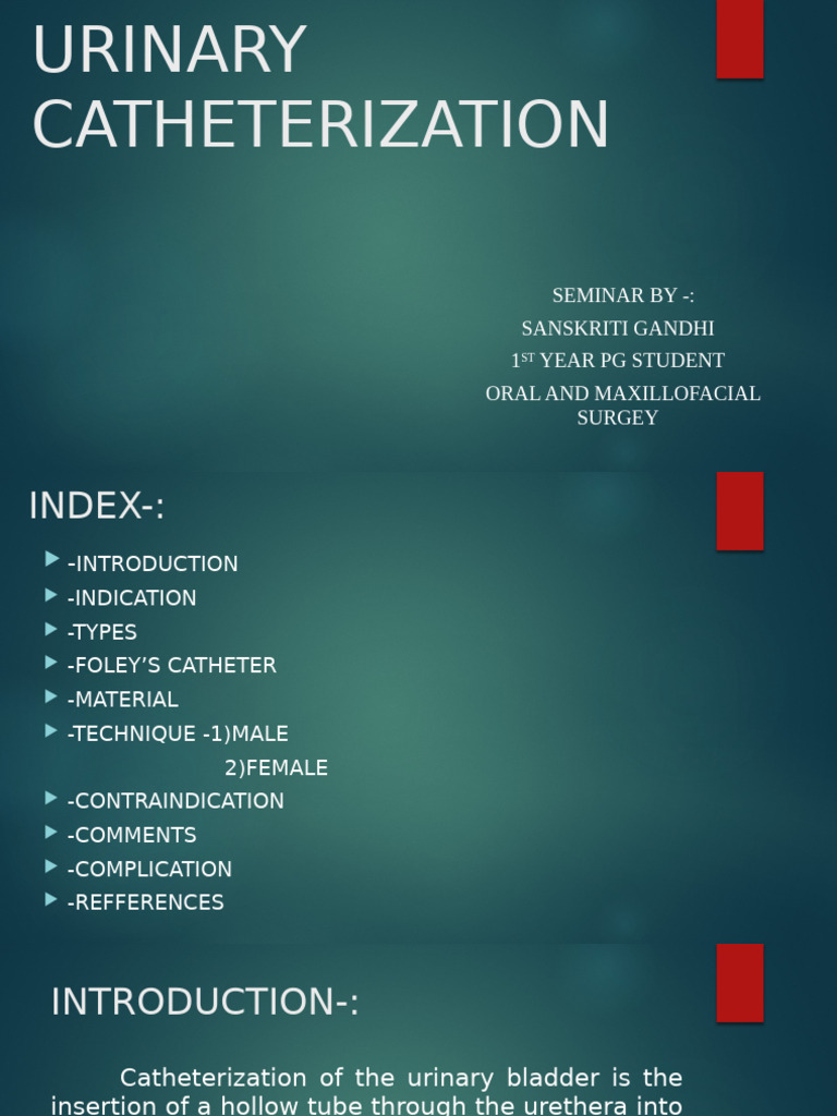 1. Urinary Catheter PDF Catheter Balloon