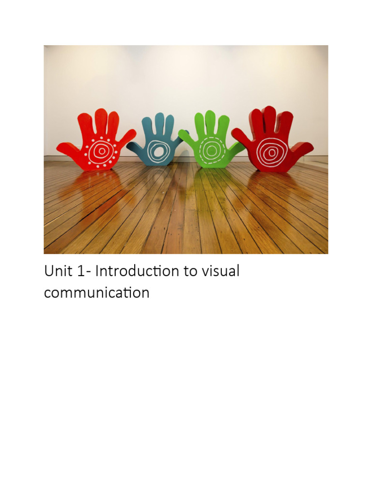 Unit 1 - Introduction To Visual Communication | PDF | Communication ...