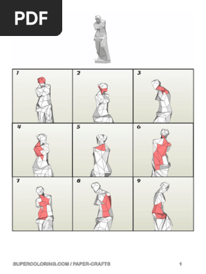 Low Poly Venus de Milo Paper Crafts