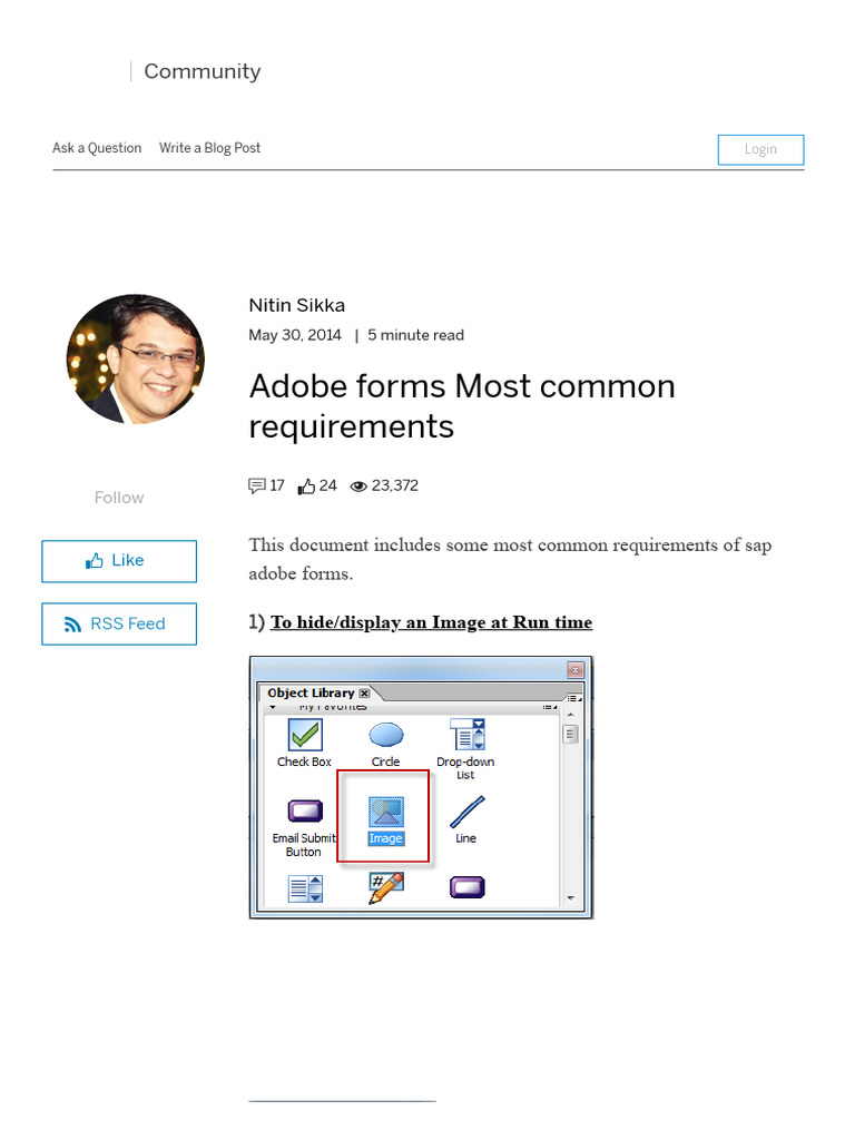 Common SAP Adobe Form Requirements | PDF | Computer Programming | Computing