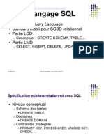 Le Langage SQL: Structured Query Language ! " !! " %!