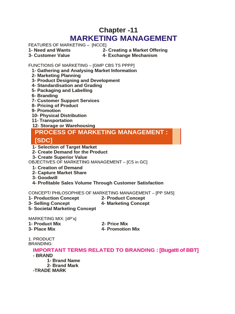 Marketing Management Essentials Guide | PDF | Marketing | Market ...