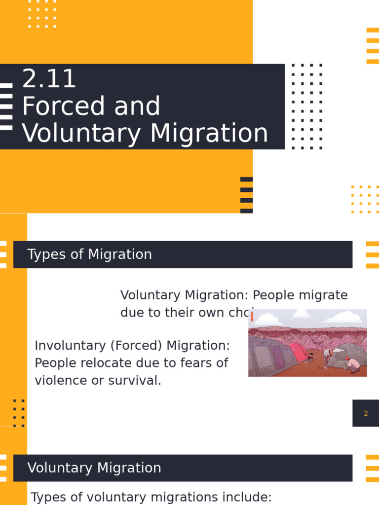 Forced vs. Voluntary Migration Overview | PDF | Human Migration ...