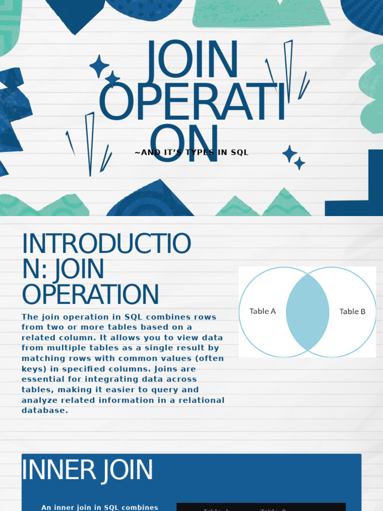 Join Operation.pptx | PDF | Table (Database) | Software Design