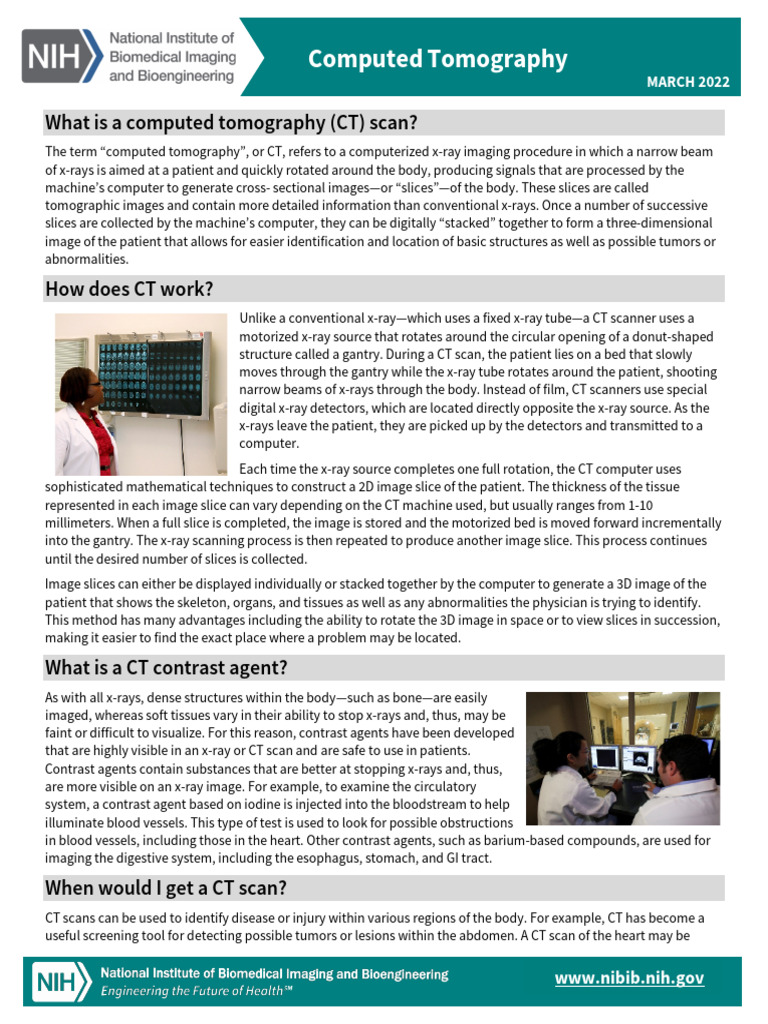 Understanding Computed Tomography (CT) | PDF | Ct Scan | Radiation Therapy