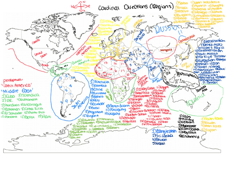 Cardinal Regions | PDF