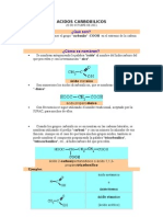 Ácidos carboxílicos: nombres y estructuras