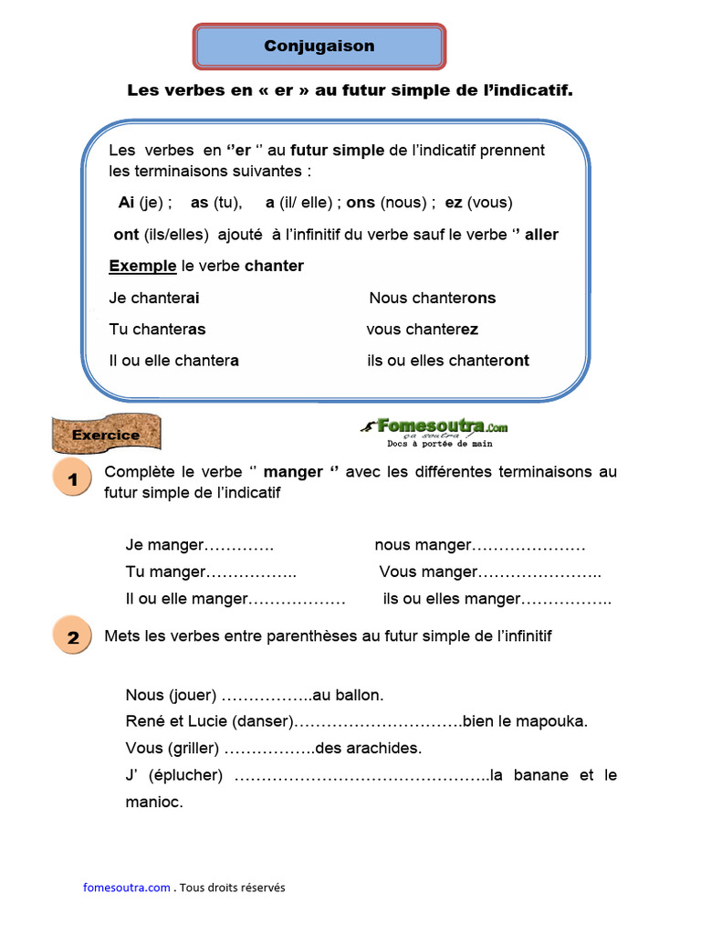 Conjugaison du verbe 