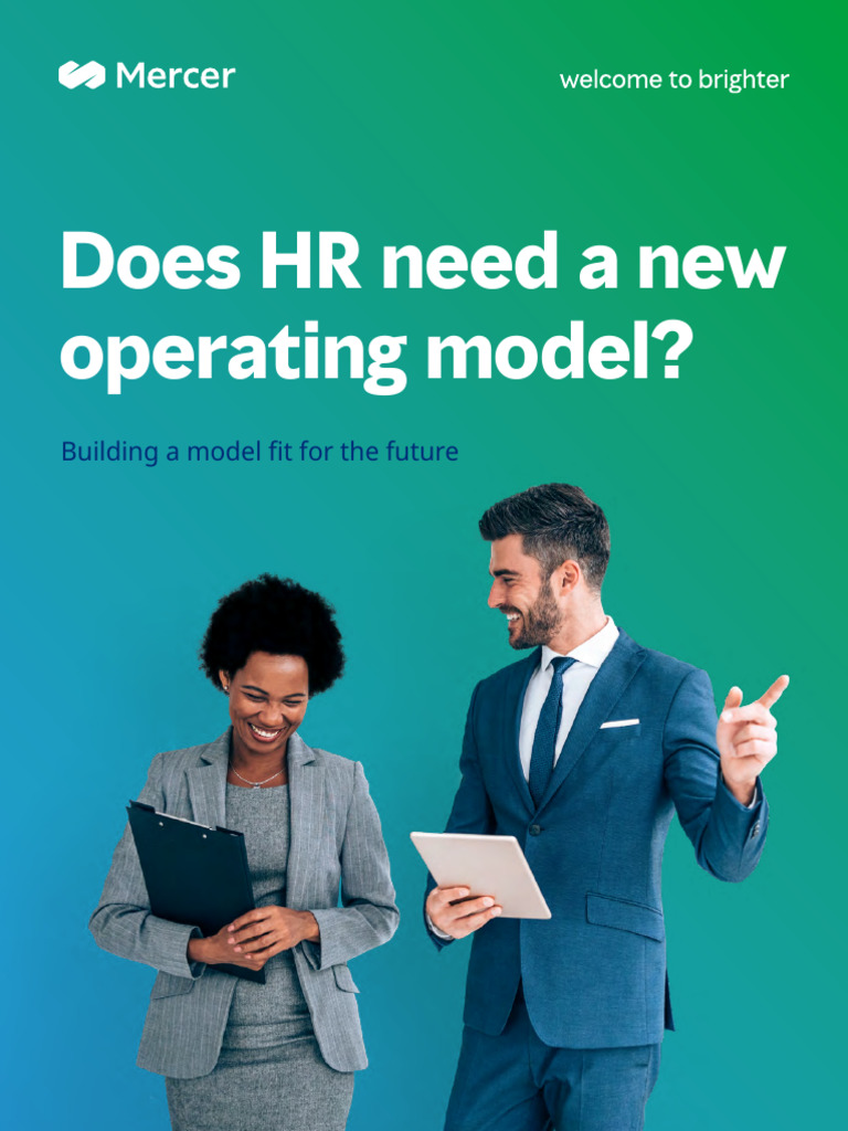 Future HR Operating Model Insights | PDF | Usability | Automation