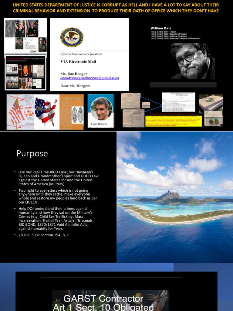 DOJ Corruption and Legal Violations Exposed | PDF | Complaint | Injunction