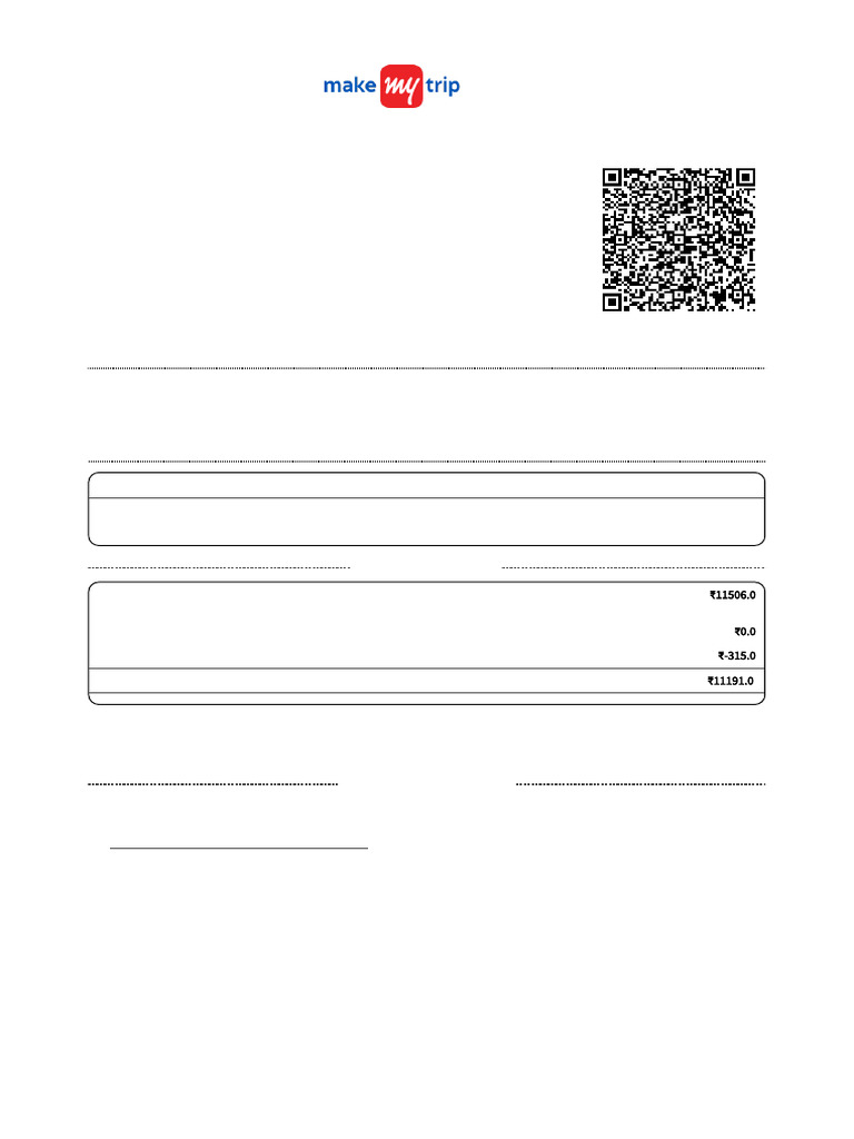 Booking Invoice M06ai25i12062583 | PDF | Invoice | Payments