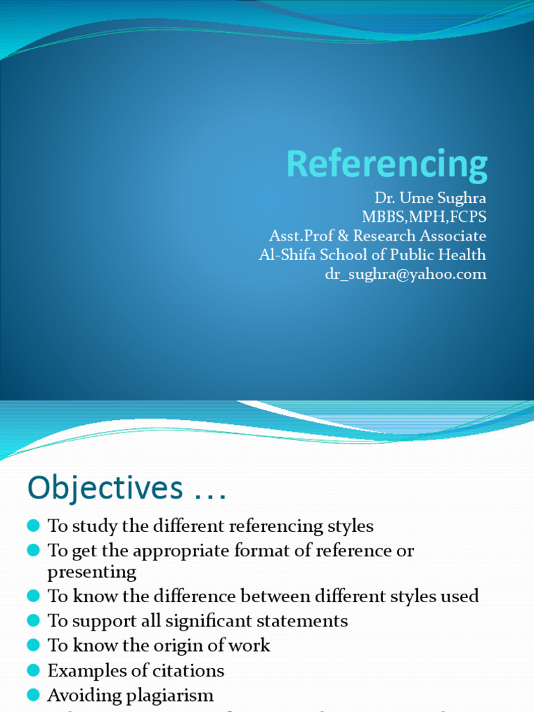 Comprehensive Guide to Referencing Styles | PDF | Citation | Apa Style