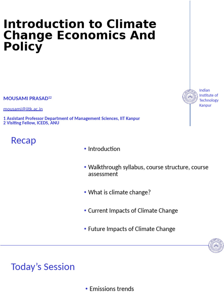 Session 1.2 | PDF | Greenhouse Gas | Climate Change