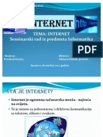 Internet- Samra Bezdrob ( Pmf )