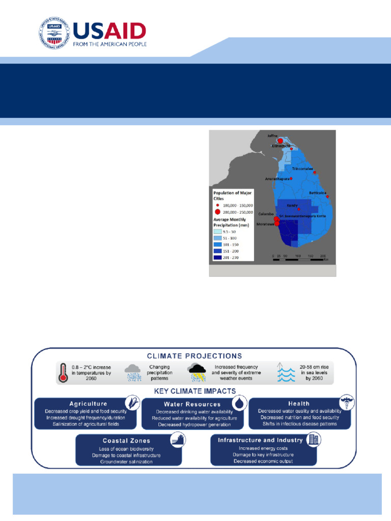 Climate Risk Profile Sri Lanka | PDF | Coast | Sea Level Rise