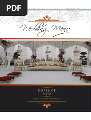 Wedding Menu 1