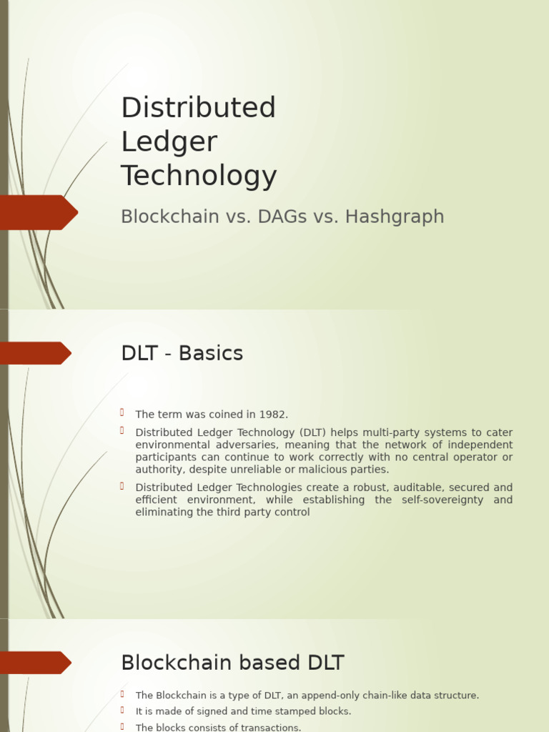 Blockchain vs. DAGs: DLT Explained | PDF | Bitcoin | Cryptocurrency