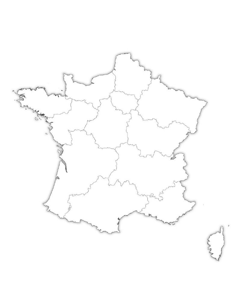France Blank Map | PDF