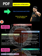 Application of Derivatives Notes | PDF | Derivative | Calculus