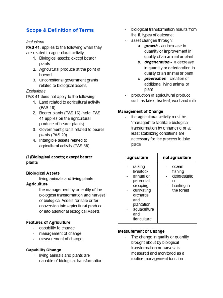 Biological Assets Pdf Fair Value Agriculture