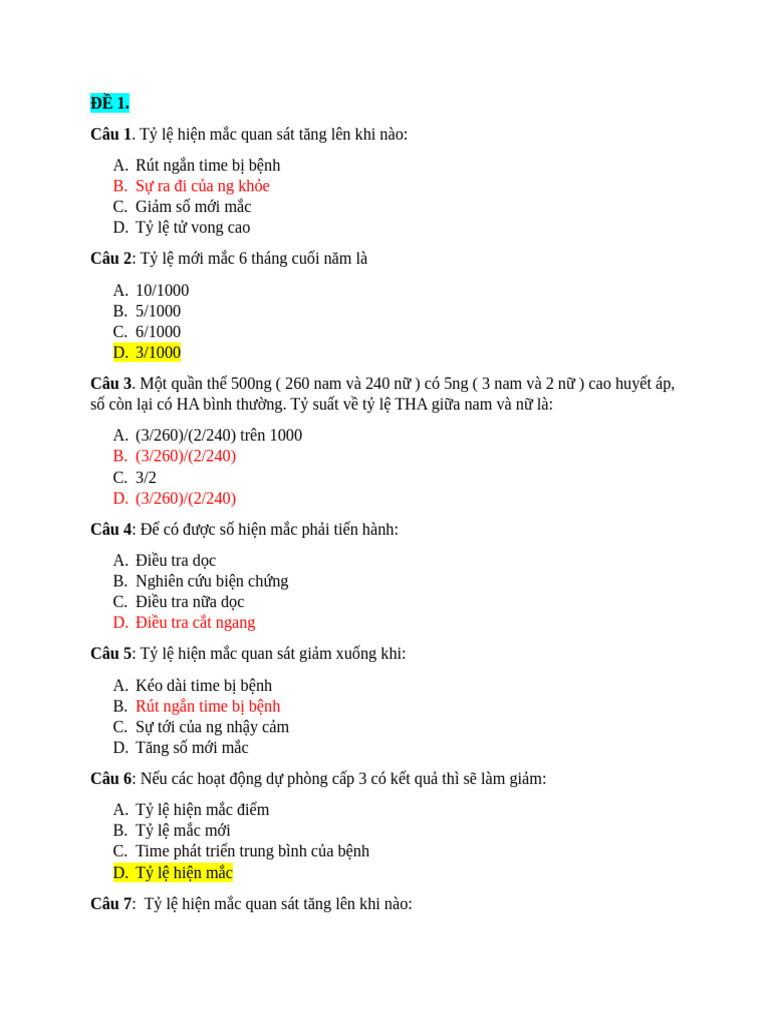 Ôn Tập - DTH | PDF