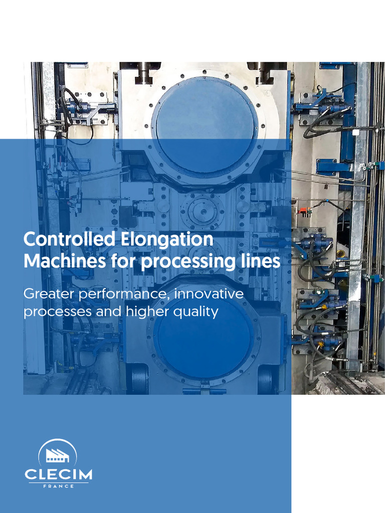 Clecim's Controlled Elongation Machines | PDF | Steel | Automation