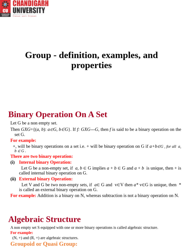 Understanding Groups and Semigroups | PDF | Group (Mathematics) | Group ...