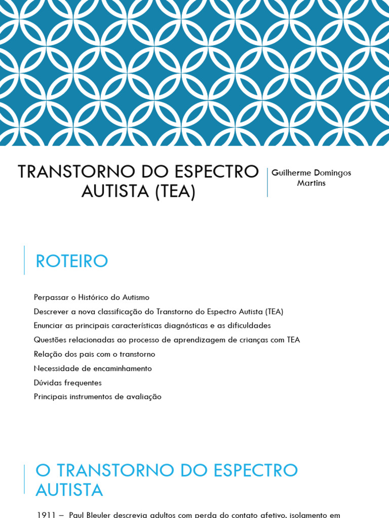Entendendo o Transtorno do Espectro Autista | PDF | Espectro do autismo ...