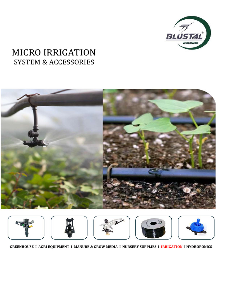 Micro Irrigation Systems | PDF | Filtration | Valve
