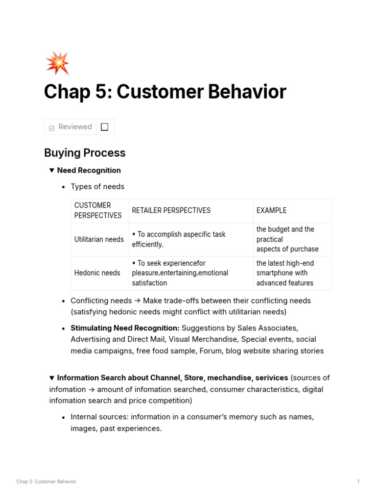 Customer Memory and Buying Behavior | PDF | Consumer Behaviour | Retail