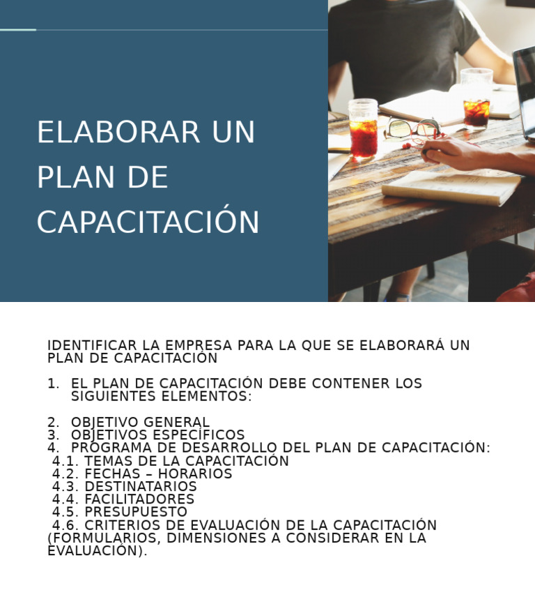 Plan de Capacitación | PDF | Negocios | Finanzas y dinero