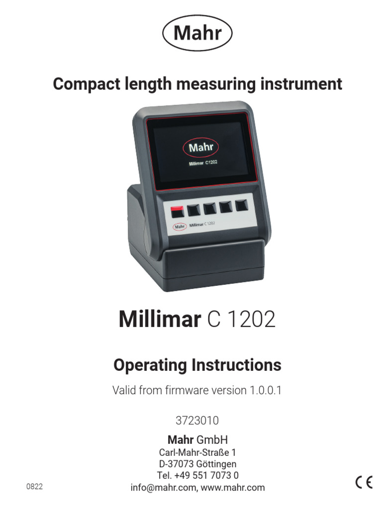 Millimar C 1202 Operating Instructions | PDF | Menu (Computing ...