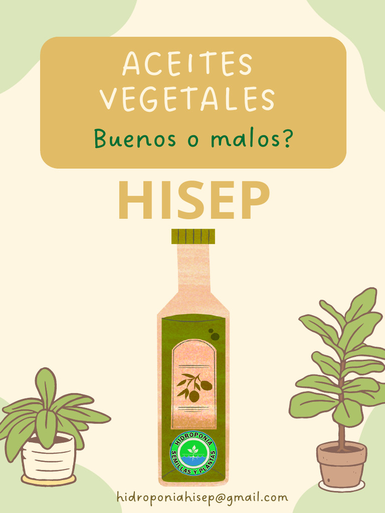 054 Aceites Vegetales HISEP | PDF | Petróleo | gordo