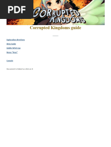 Corrupted Kingdoms Guide