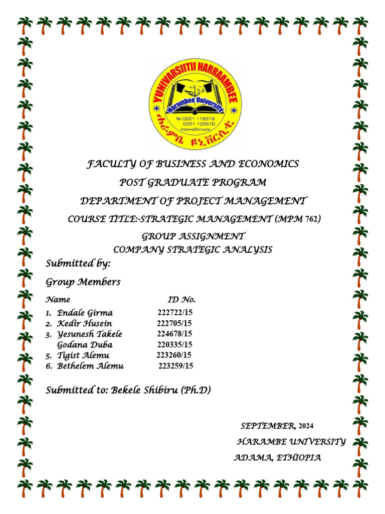 Abay Bank Strategic Management Analysis | PDF | Strategic Management ...