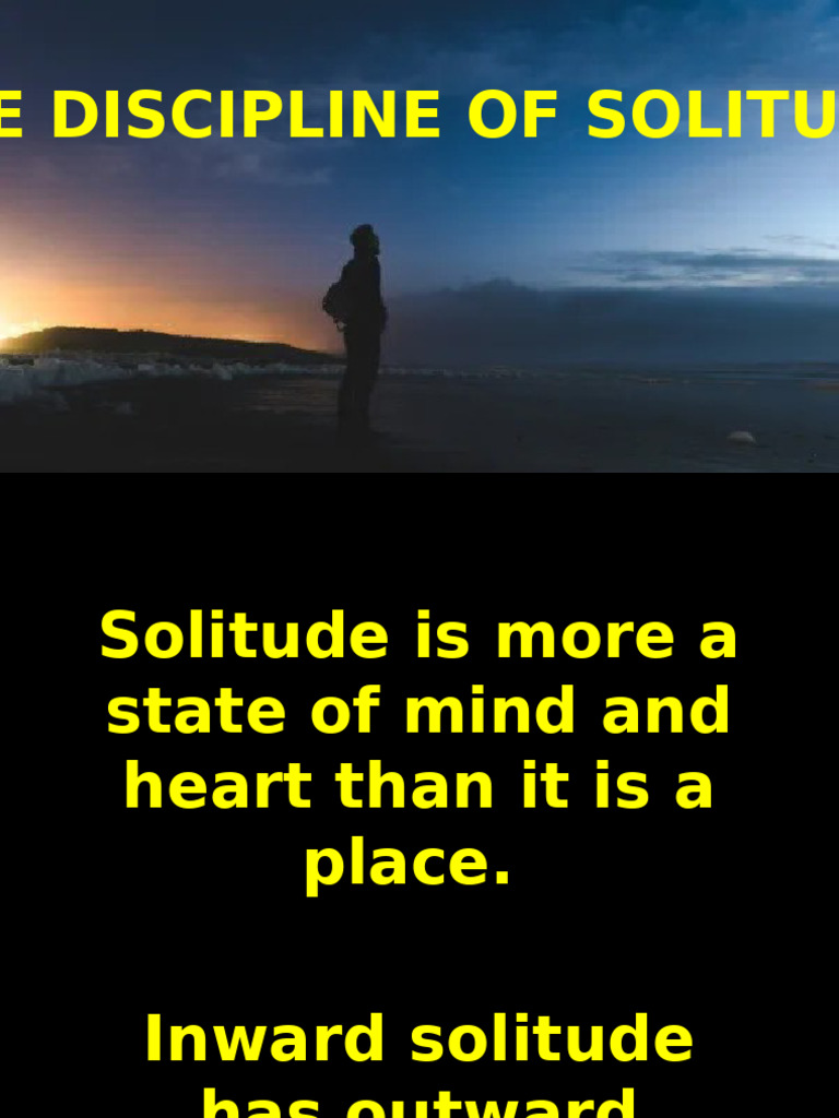 Embracing Solitude and Silence | PDF