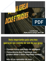 Som Na Igreja - Dicas e Truques