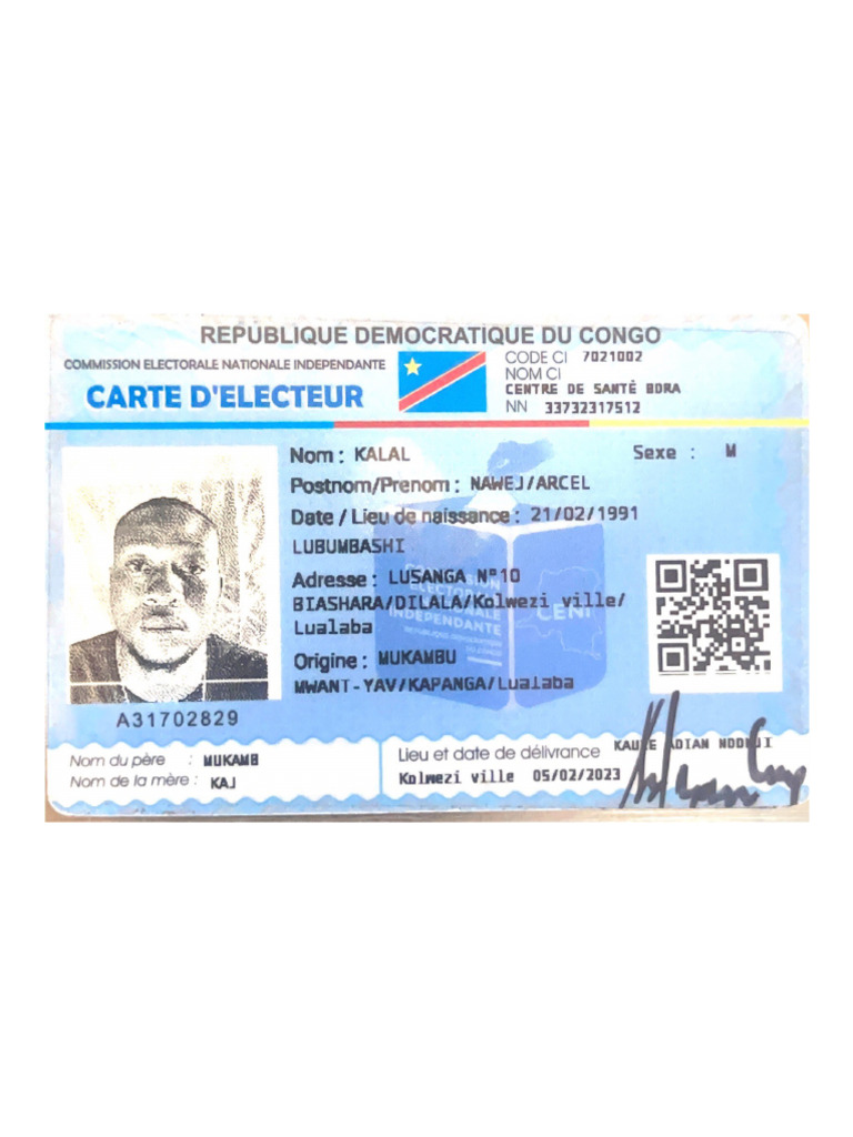 Carte D'électeur | PDF