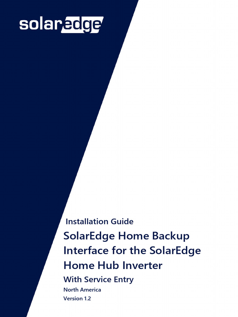 Backup Interface For Service Equipment Installation | PDF | Electrical ...