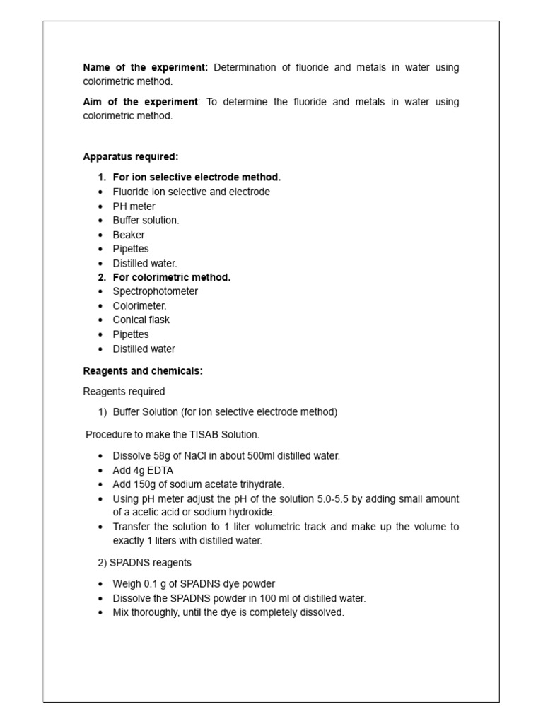 Fluoride | PDF | Ph | Fluoride
