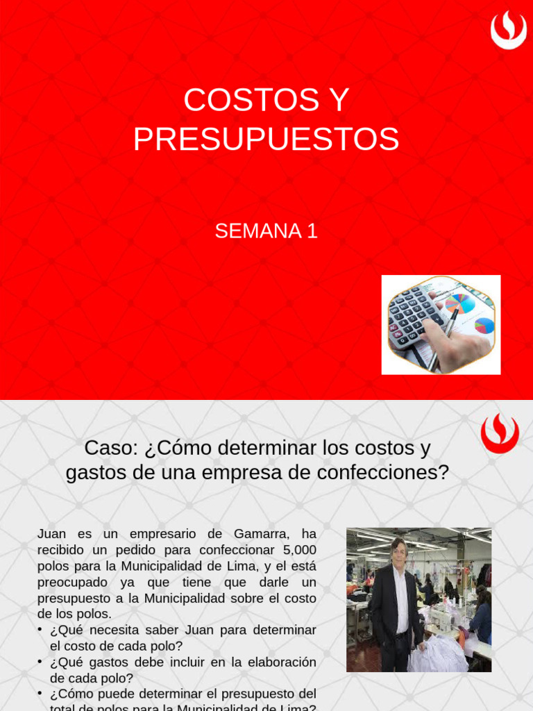 Costos y Presupuestos en Confecciones | PDF | Presupuesto | Costo
