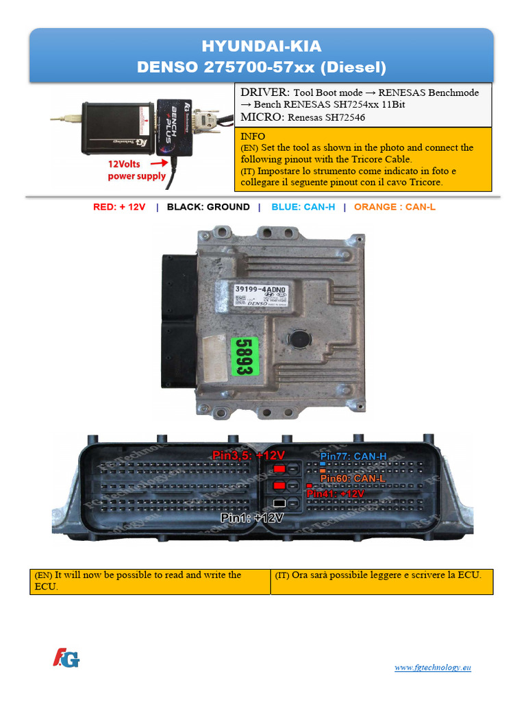 BENCHMODE 275700-57xx SH72546 HYUNDAI-KIA | PDF